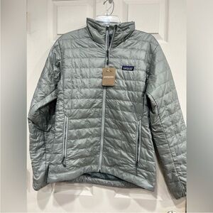 Patagonia Men's XXL Nano Puff Jacket Sleet Green Grey NWT Gray Puffer Puffy
